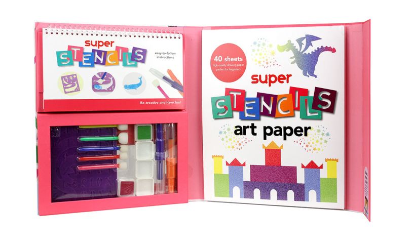 Super Stencils, the art kit with a full range of stencil supplies