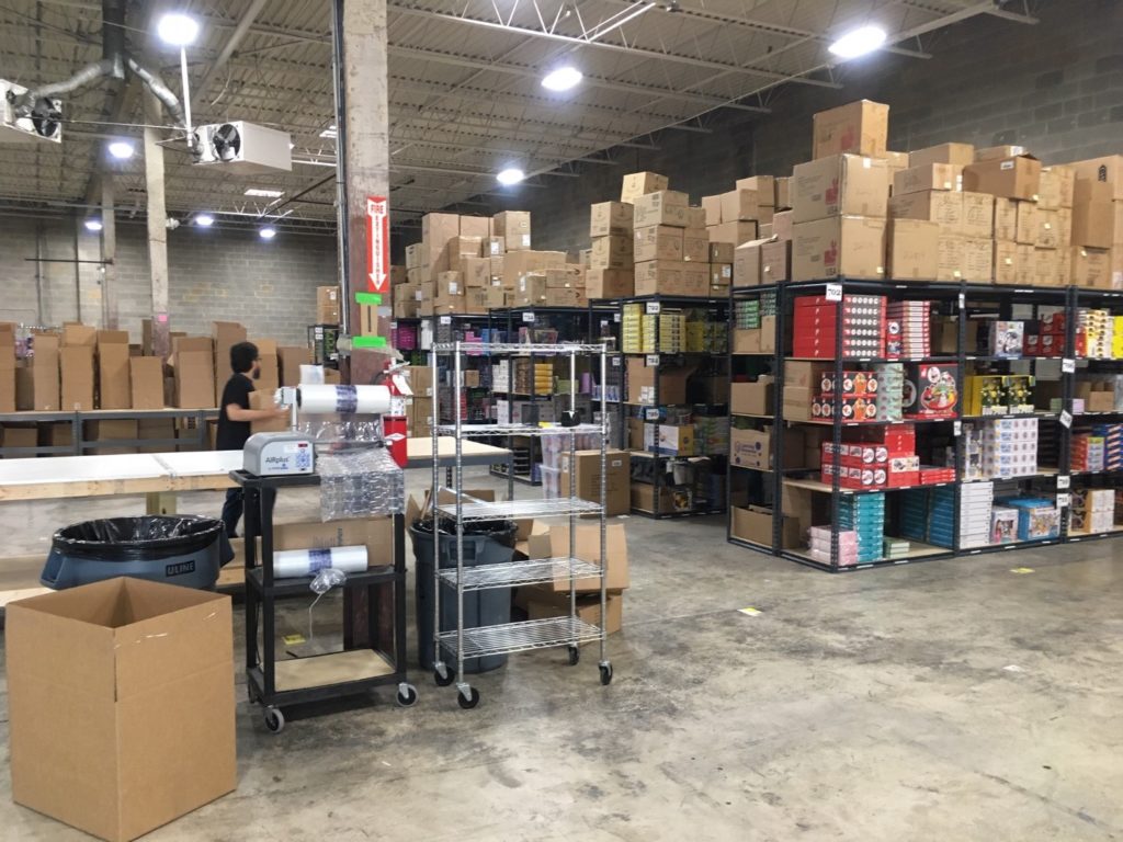 All moved in to the new warehouse