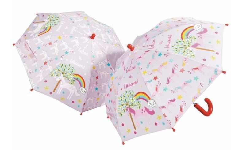 Color Changing Umbrella with Cute Polka Dots Automatic Open Close Good Gift 