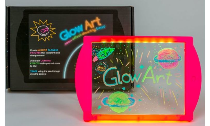 Glow Art Neon Effect Drawing Board Pink Brilliant Childrens Presents This is a drawing board but i will be adding a random board! marvin s magic