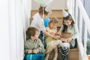 child with gifts